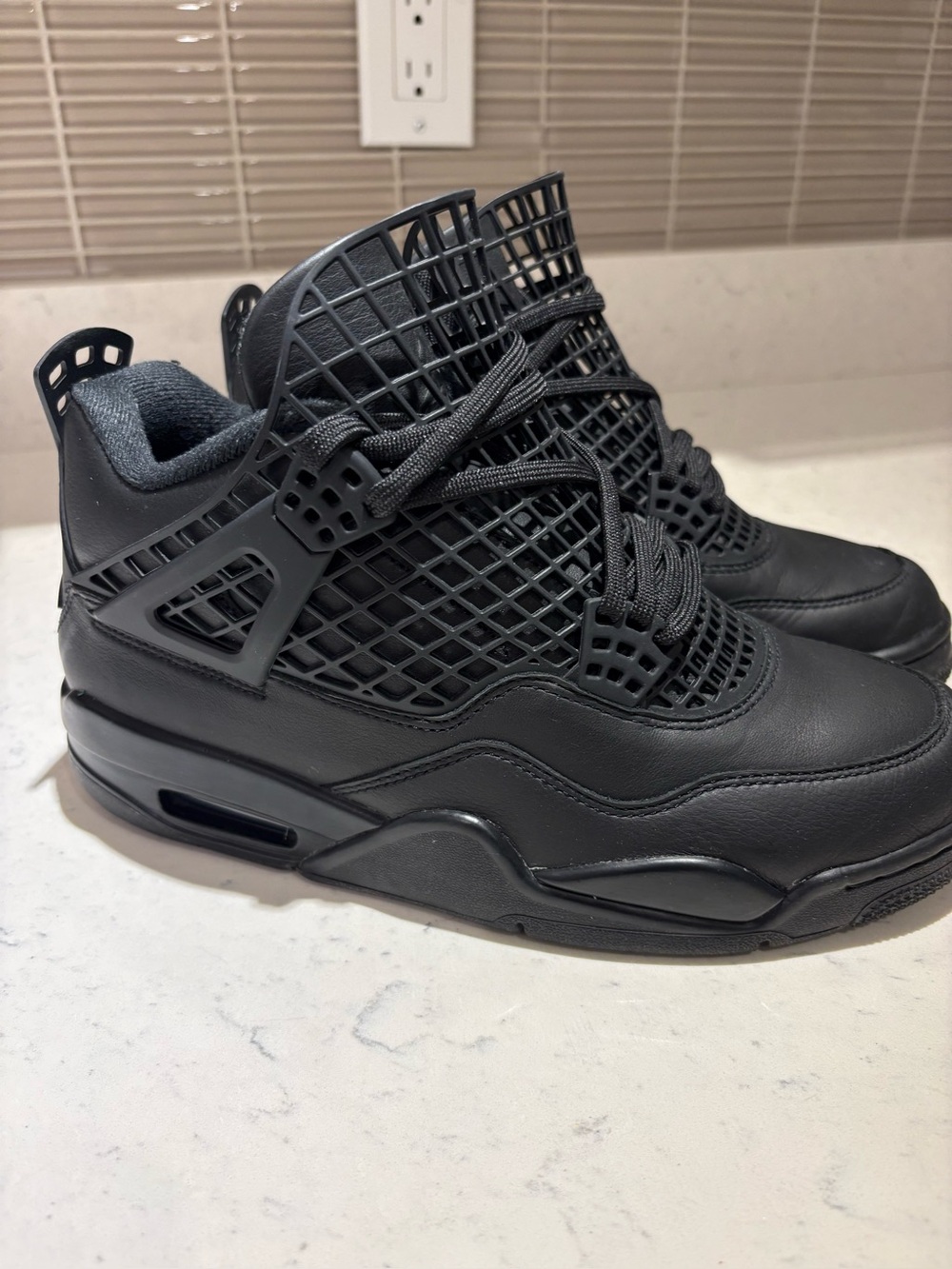 Women's Air Jordan 4 Retro 'Net Black